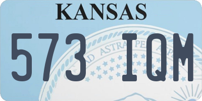 KS license plate 573IQM