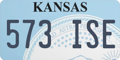 KS license plate 573ISE