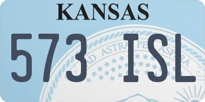 KS license plate 573ISL