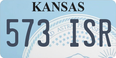 KS license plate 573ISR