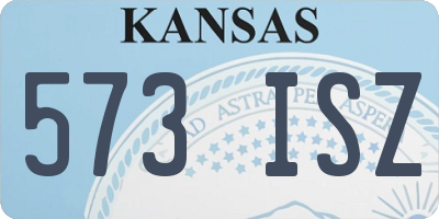 KS license plate 573ISZ
