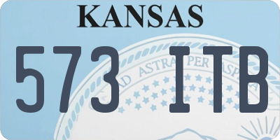 KS license plate 573ITB