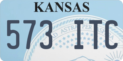 KS license plate 573ITC