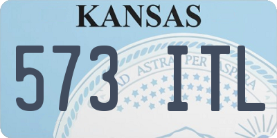 KS license plate 573ITL