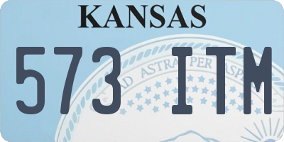 KS license plate 573ITM