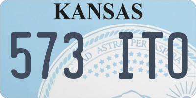 KS license plate 573ITO