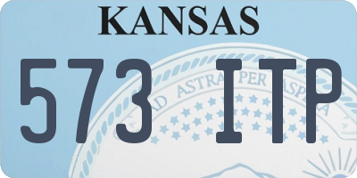 KS license plate 573ITP