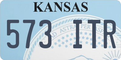 KS license plate 573ITR