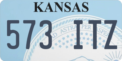 KS license plate 573ITZ