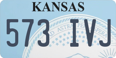 KS license plate 573IVJ
