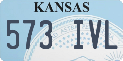 KS license plate 573IVL
