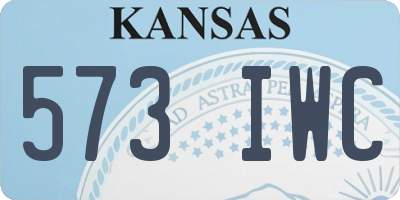 KS license plate 573IWC