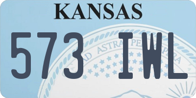 KS license plate 573IWL