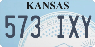 KS license plate 573IXY