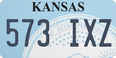 KS license plate 573IXZ