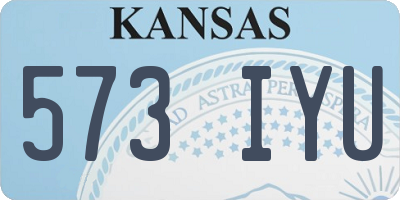KS license plate 573IYU