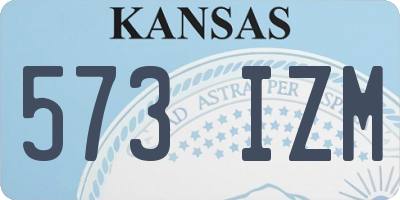 KS license plate 573IZM