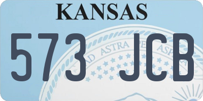 KS license plate 573JCB