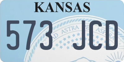 KS license plate 573JCD
