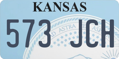 KS license plate 573JCH