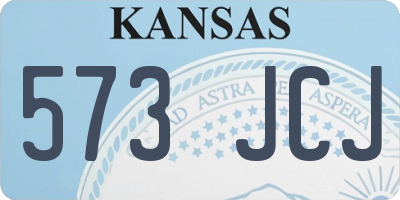 KS license plate 573JCJ