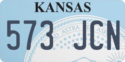 KS license plate 573JCN