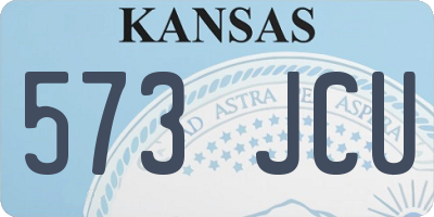 KS license plate 573JCU