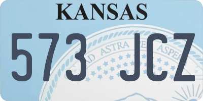 KS license plate 573JCZ