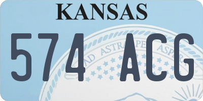 KS license plate 574ACG