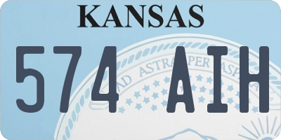 KS license plate 574AIH