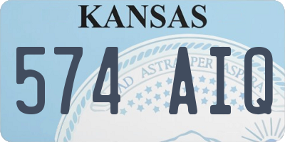 KS license plate 574AIQ