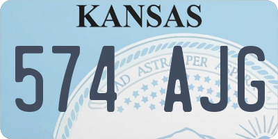 KS license plate 574AJG
