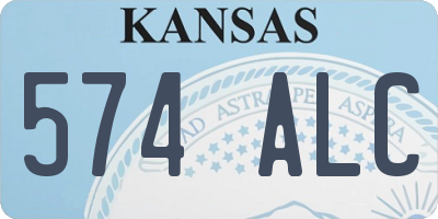 KS license plate 574ALC