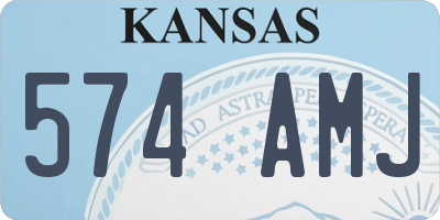 KS license plate 574AMJ