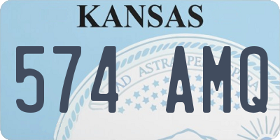 KS license plate 574AMQ