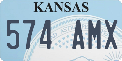 KS license plate 574AMX