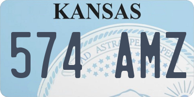 KS license plate 574AMZ