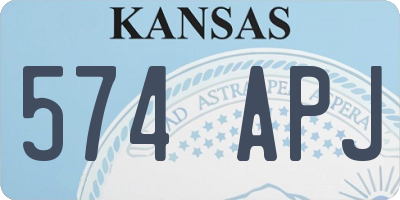 KS license plate 574APJ