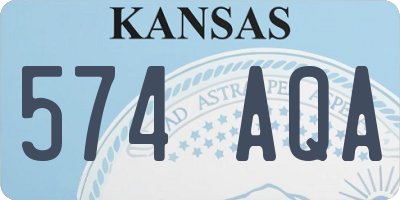 KS license plate 574AQA