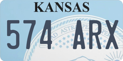 KS license plate 574ARX