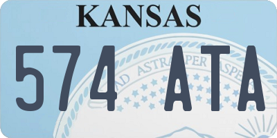 KS license plate 574ATA