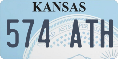 KS license plate 574ATH