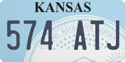 KS license plate 574ATJ