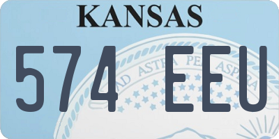 KS license plate 574EEU