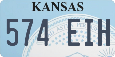 KS license plate 574EIH