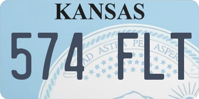 KS license plate 574FLT