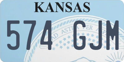 KS license plate 574GJM