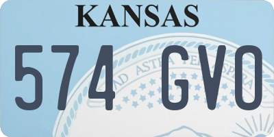 KS license plate 574GVO