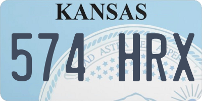 KS license plate 574HRX