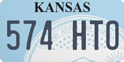 KS license plate 574HTO